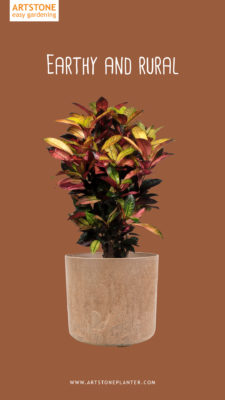 Bloempot Celine | Artstone planter | Artstone pot | Artstoneplanter | Bloempot met drainagesysteem | bloempot met waterfeesysteem | Hangpot | Eco bloempot | ecopot
